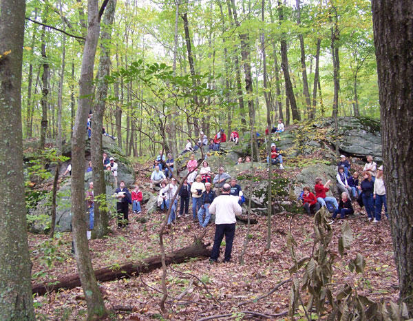 October 2, 2004 "History Hike" at the site of the meeting